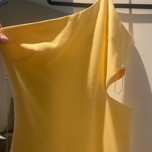 Likely never been worn pale yellow gown size 2